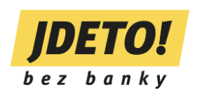 Logo Jdeto bez banky